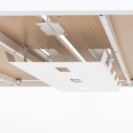Bench de 4 bureaux pour open space - Gamme Cosy wood