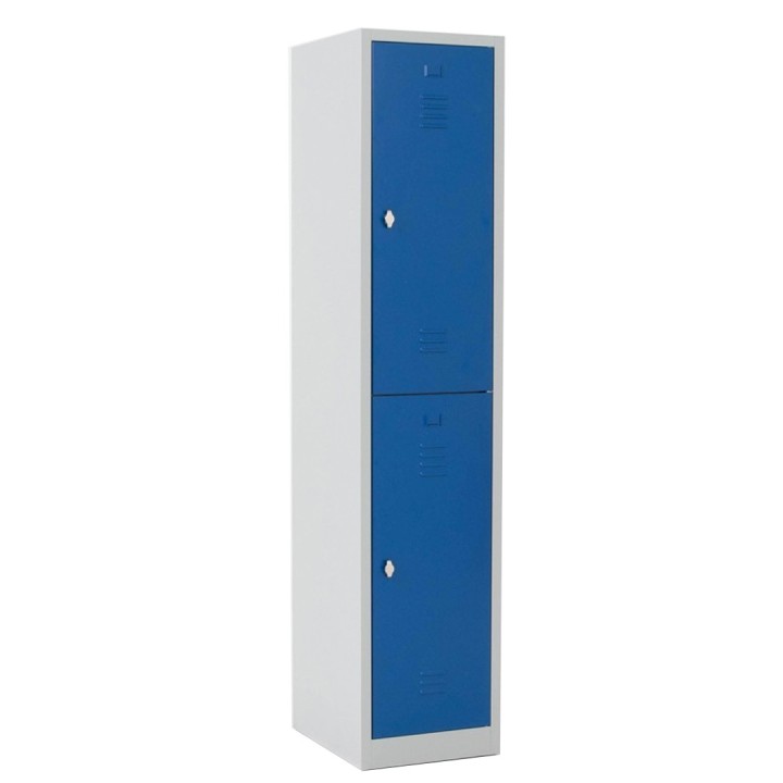 Armoire vestiaire industrie salissante bi place 2 casiers H180 cm L40cm