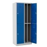 Armoire vestiaire industrie salissante bi place 4 casiers H180 cm L40cm