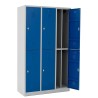 Armoire vestiaire industrie salissante bi place 6 casiers H180 cm L40cm