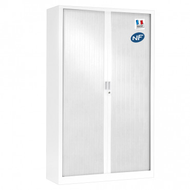 Armoire à Rideaux métallique H198xL120xP43 cm Francaise Vinco