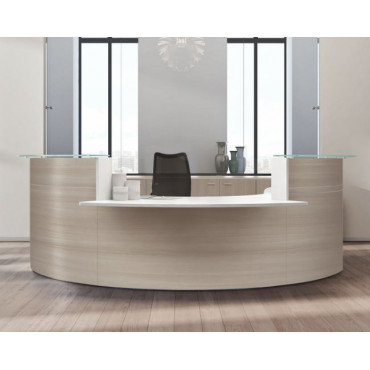 Banque d'accueil Pmr ronde HELLO