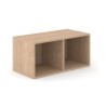 Module Bibliothèque Bois avec séparation 2 casiers H40xl80xP40 cm