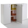 Armoire 4 portes battantes en bois H110xL164xP40 cm