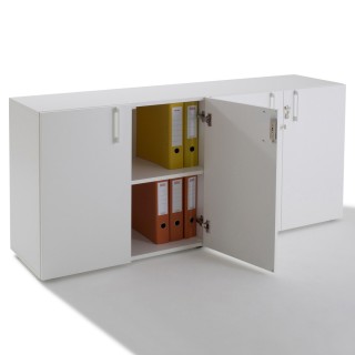 Armoire porte battante bout de bureau hauteur 74cm Largeur 164 cm |GOSTO