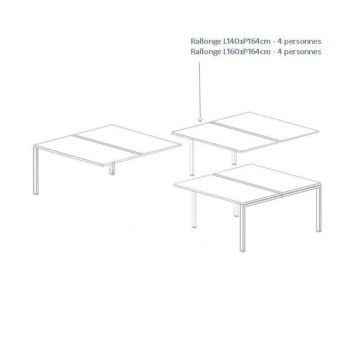 Table de réunion 10 personnes en bois Gamme Sierra- Gosto
