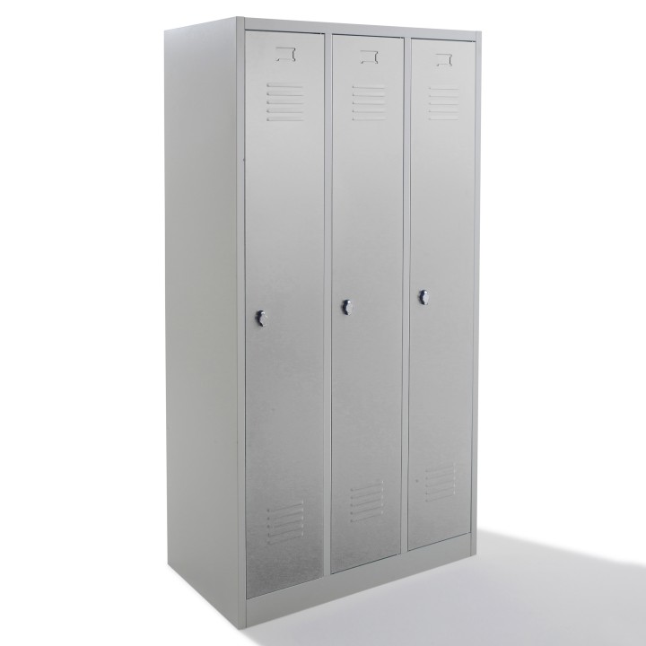 Vestiaire semi monobloc 3 cases propre