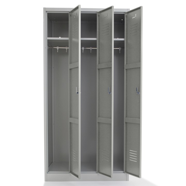 Vestiaire semi monobloc 3 cases propre