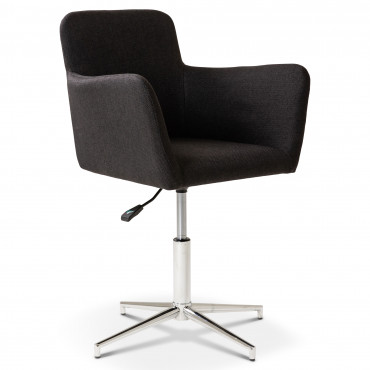 Chaise visiteur pliable - Design moderne - Couleur noir