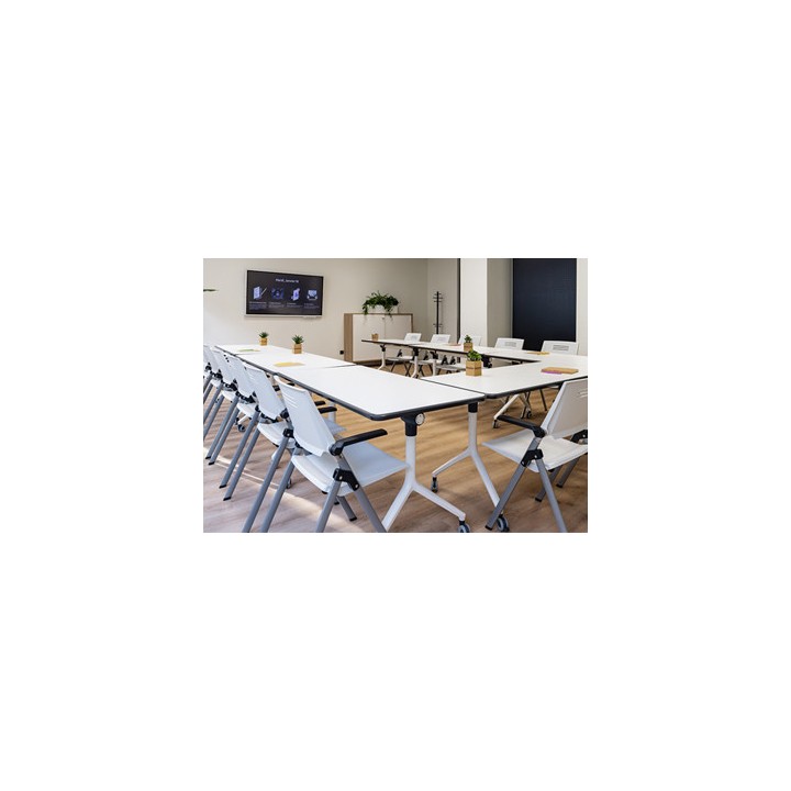 Table bureau pliante sur roulette Nomade - GOSTO