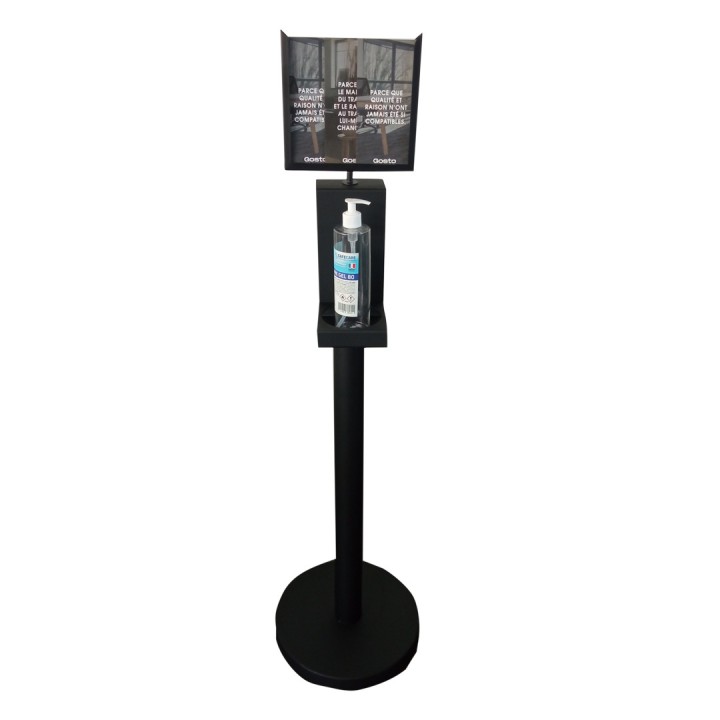 Borne distributeur de gel Hydroalcoolique sur pied