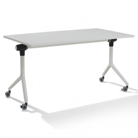 Table de réunion pliante sur roulette Nomade