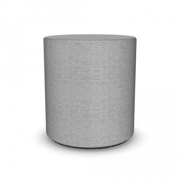 Pouf rond en tissu