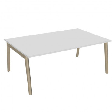 Table de réunion rectangulaire Cosy Wood 8 personnes L 180 x P 120 cm