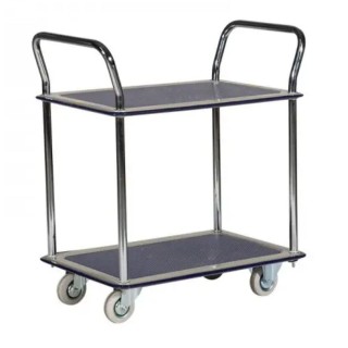Chariot de manutention, 2 plateaux, capacité 120 Kg | Gosto