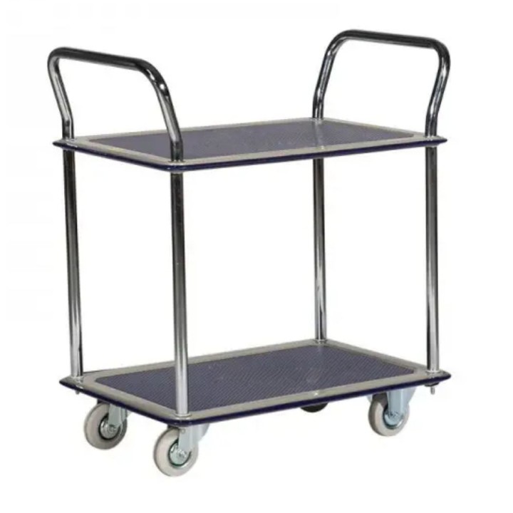 Chariot de manutention, 2 plateaux, capacité 120 Kg | Gosto
