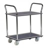 Chariot de manutention, 2 plateaux, capacité 120 Kg
