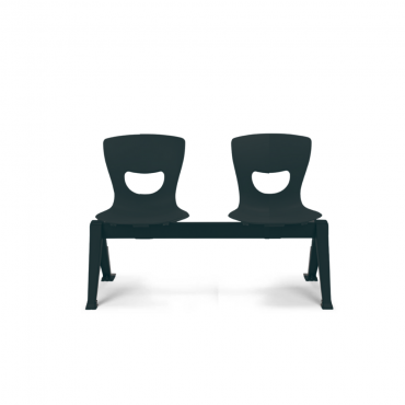 Chaises sur poutre coque en polypro
