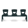 Chaises sur poutre coque en polypro