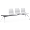 Chaises sur poutre coque avec tablette