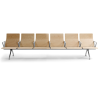 Chaises sur poutre bois avec accoudoirs
