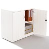 Armoire bout de bureau portes battantes WIST H73xL80xP45 cm