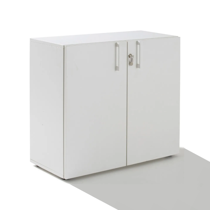 Armoire porte battante bout de bureau hauteur 74cm - Gosto