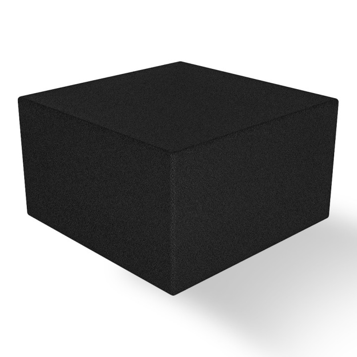Pouf cocoon en tissu noir | Gosto