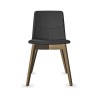 Chaise 4 pieds salsa sans accoudoirs Gris foncé