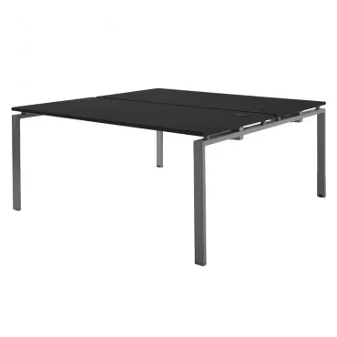 Bureau Bench 2 personnes plateaux anthracites L 160 cm- Gamme Pure