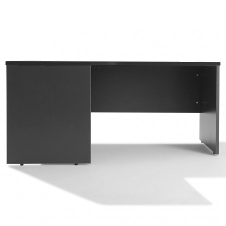 Bureau d'angle compact Panneaux GRIS ANTHRACITE