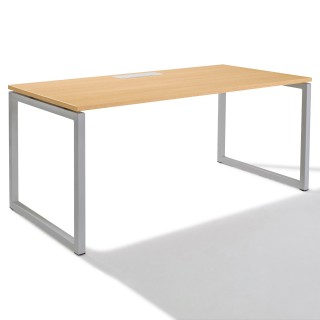 Bureau Droit Cube plateau chêne ambré | Gosto