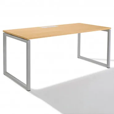 Bureau Droit Panneaux + caisson HB Bois 80 cm