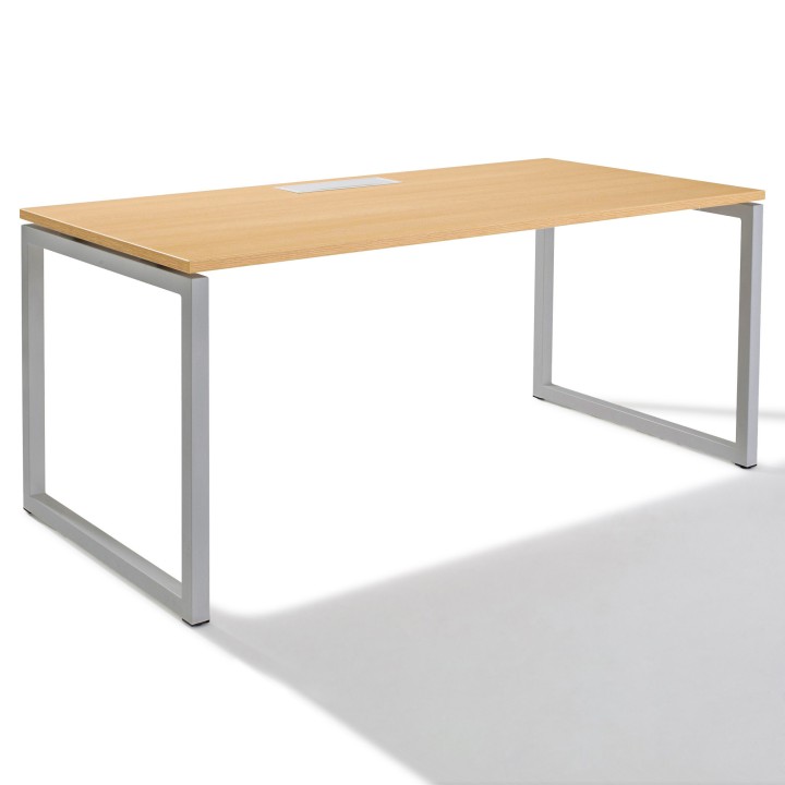 Bureau Droit Cube plateau chêne ambré | Gosto