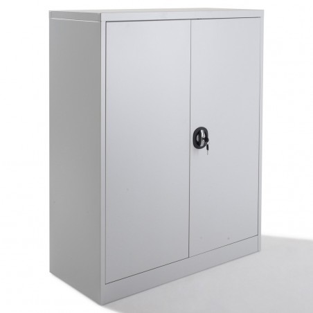 Armoire métallique 6 tablettes L.70 x P.27 x H.165 cm portes battantes