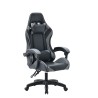 Chaise gaming PVC noir et gris