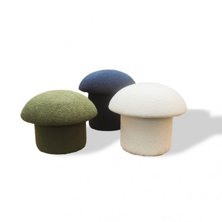 Pouf bouclette Mush hauteur 45 cm