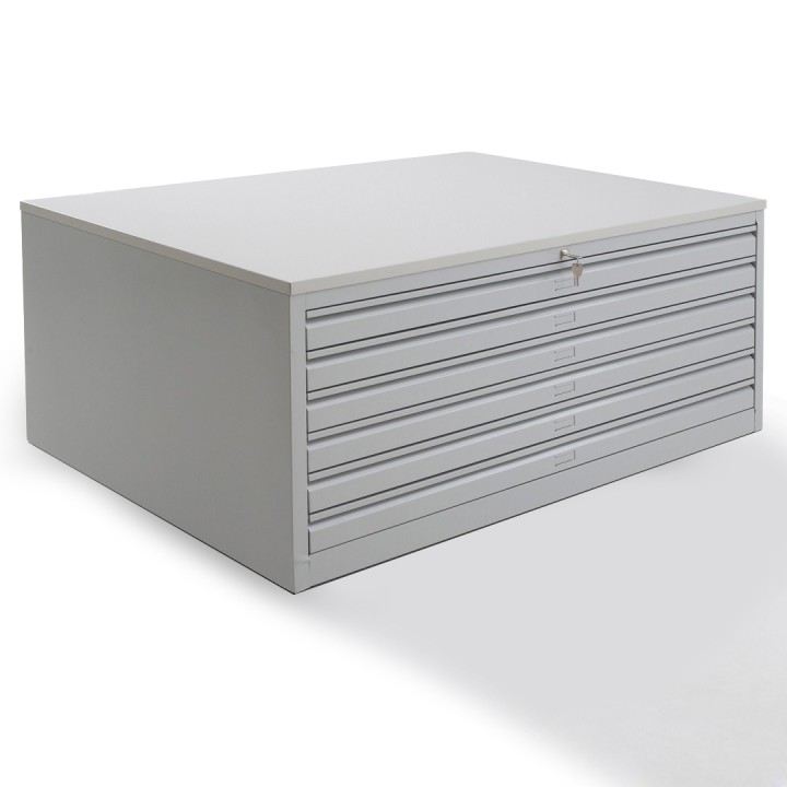 Meuble pour plans A0 - 6 Tiroirs - H61 X L 140CM