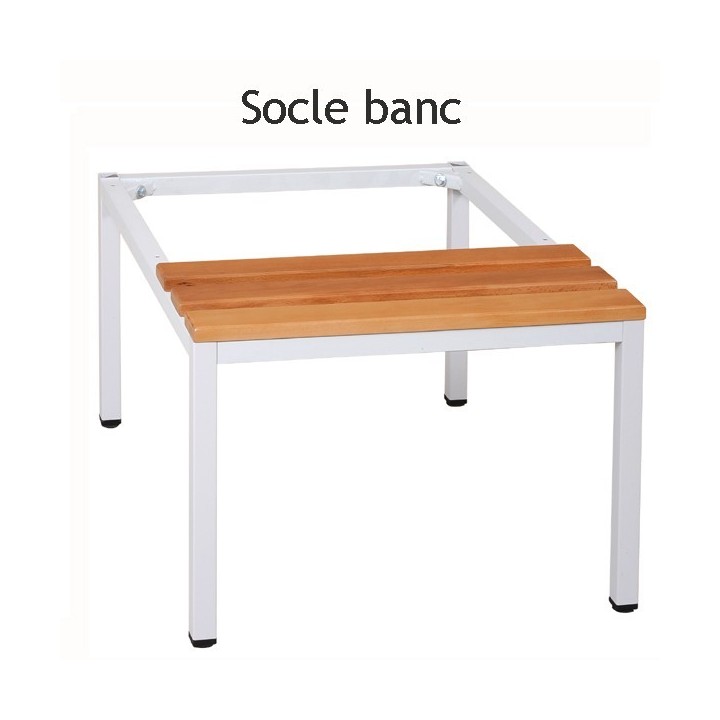 Socle banc pour vestiaire