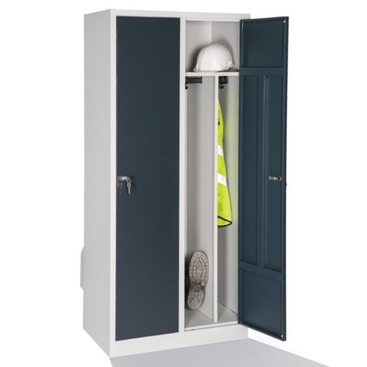 Vestiaire chauffant métallique 2 portes| Gosto