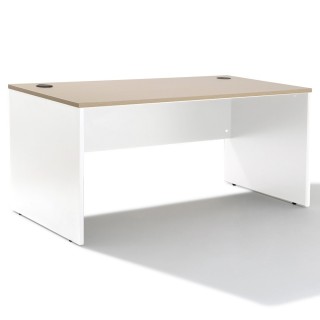 Bureau Blanc droit Panneau, un bureau simple et design | Gosto