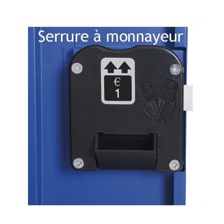 Serrure à monnayeur pour Vestiaire metallique-Gosto