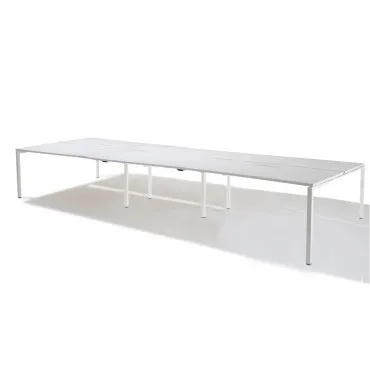 Bench de 6 bureaux pour open space- Gamme Sierra