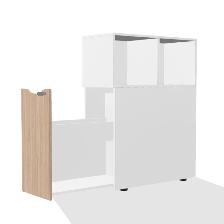Armoire Tour bout de bureau avec bibliothèque supposé | BD Mobilier