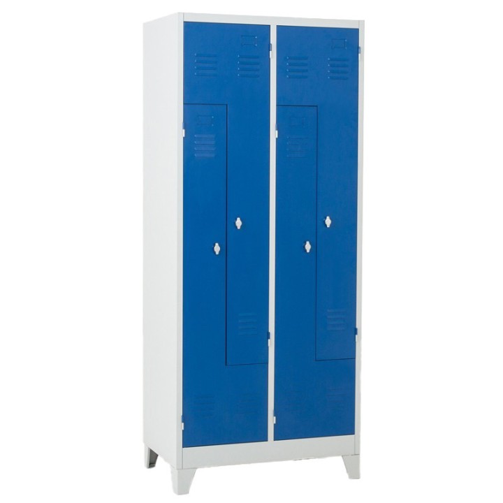 Vestiaire armoire metallique en L ou Z pour 4 personnes - Gosto