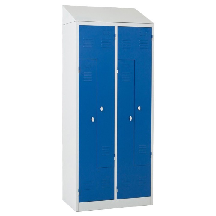 Vestiaire armoire metallique en L ou Z pour 4 personnes - Gosto