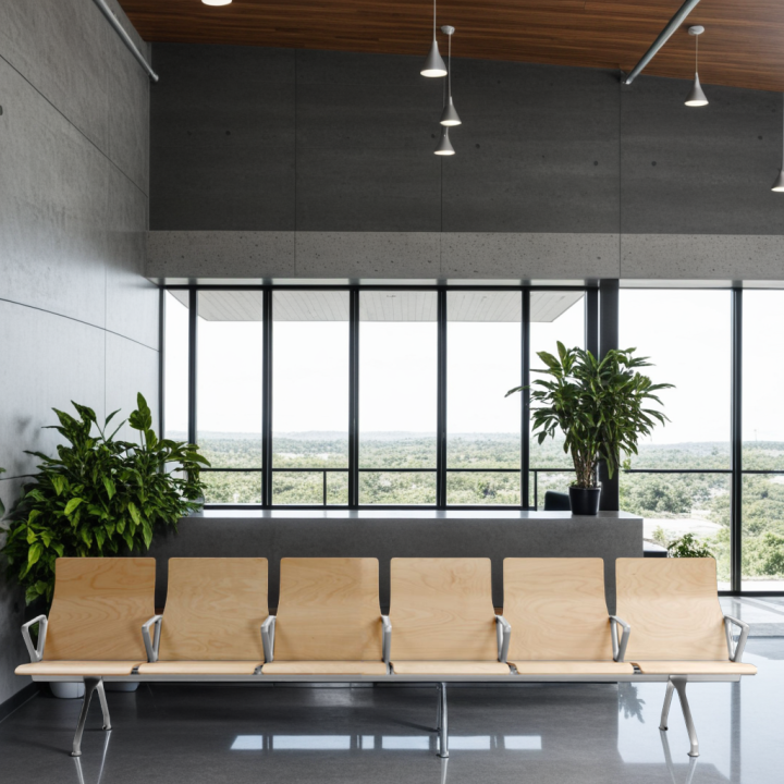 Chaises sur poutre bois avec accoudoirs | Gosto