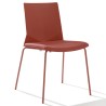 Chaise de bureau Hella avec galette 4 pieds