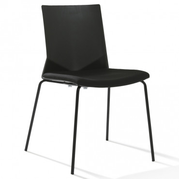 Chaise de bureau Hella avec galette 4 pieds