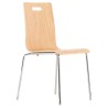 Chaise de bureau 4 pieds en bois Maho